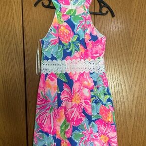 Lilly Pulitzer Floral Pink and Blue Dress